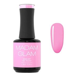 MADAM GLAM SOAK-OFF GEL POLISH IN ROSE 15ML - BRAND NEW